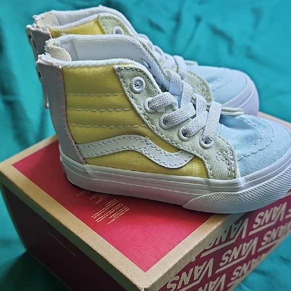 VANS Sk8-Hi Zip MTE-1 Shoe Sneakers Baby Infant Toddler Size 4.5C Pastel Block - Picture 3 of 5